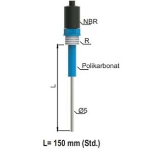 ELC 10 İletkenlik Tp Seviye Elektrodu R 1/2