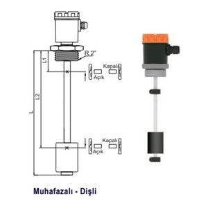 ELSp-1250 Şamandıralı Seviye Şalteri