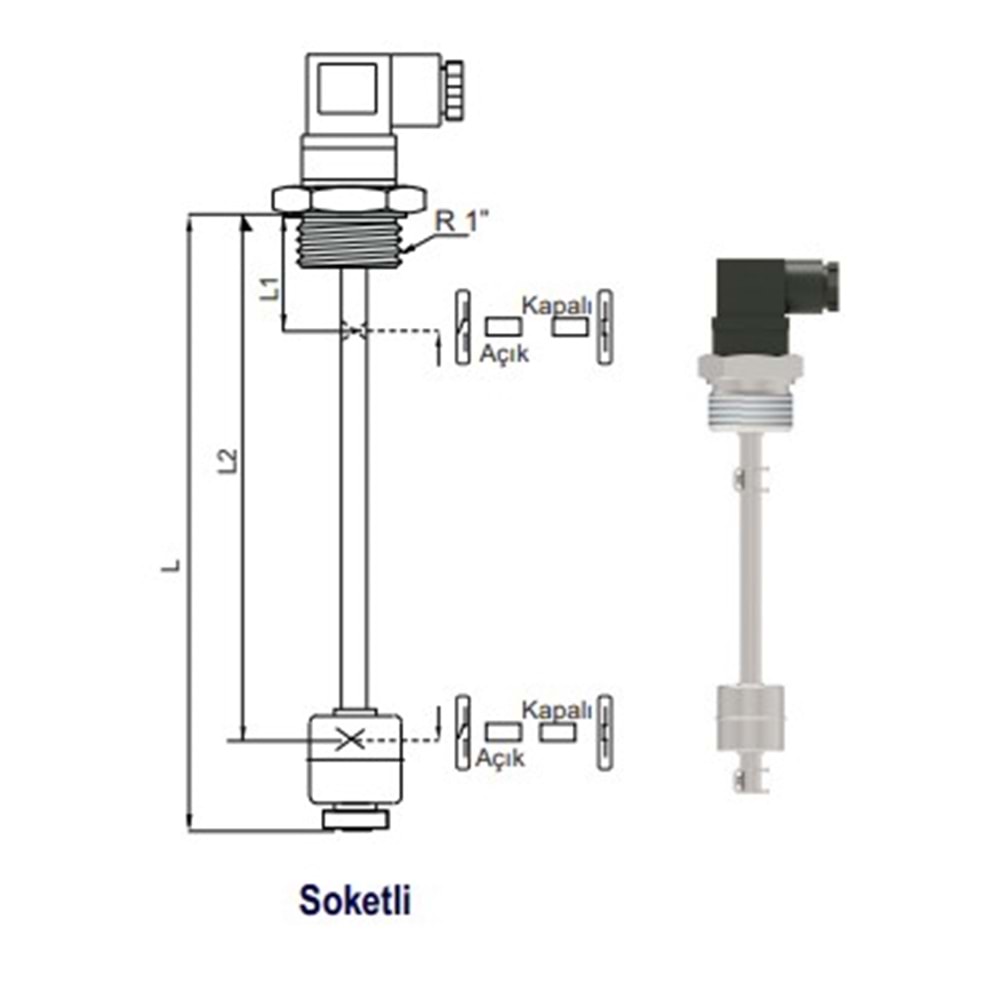 ELSp-1750 Şamandıralı Seviye Şalteri